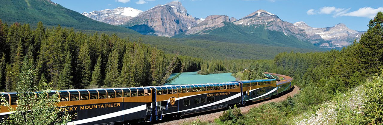 <span class="visible-md">Canadian Rockies feat. Rocky Mountaineer Train</span><span class="hidden-md">Canadian Rockies featuring Rocky Mountaineer Train</span>
